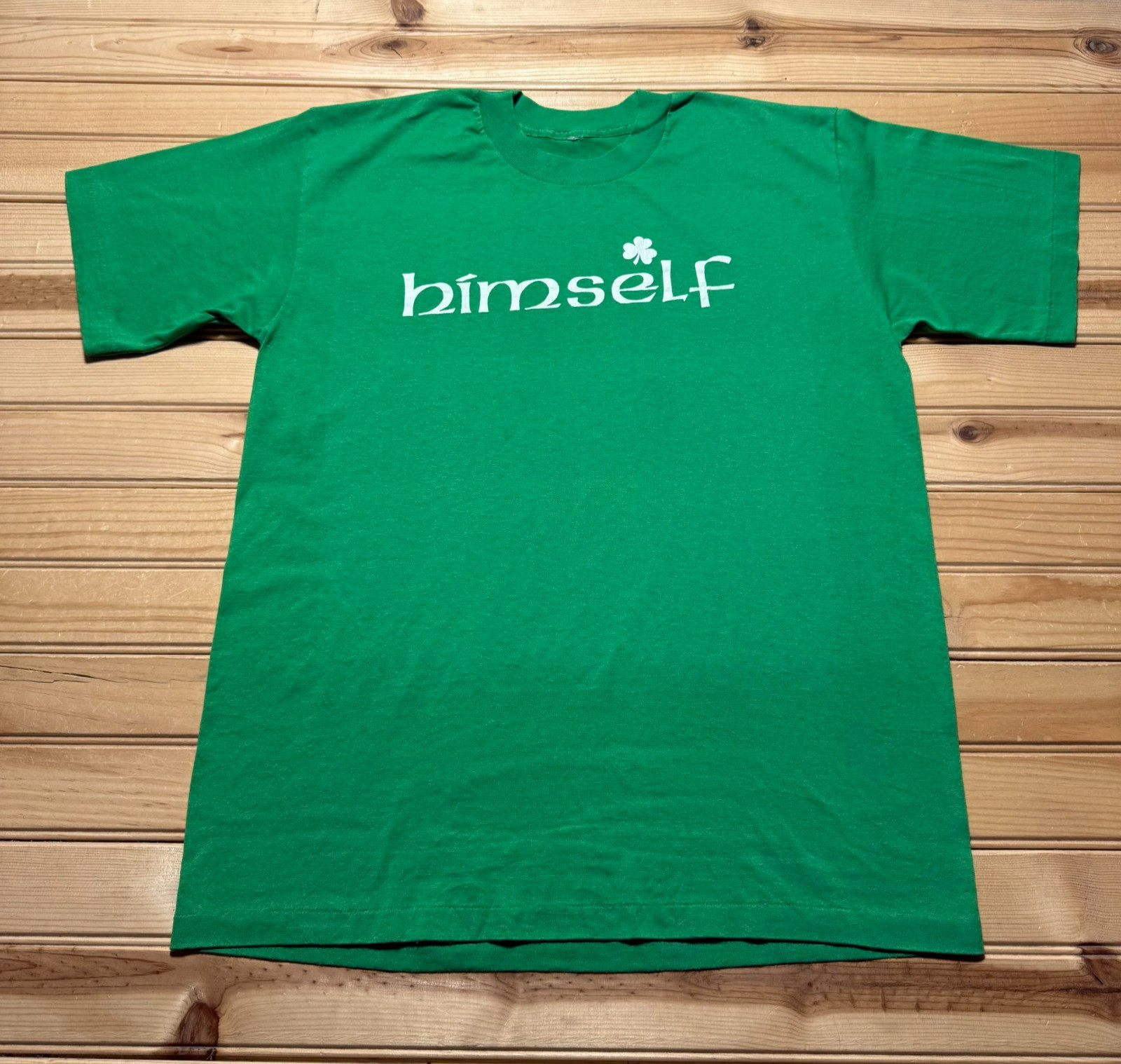 Vintage 80s 90s Himself St Patrick’s Day Irish Slang Holiday Shirt – Size Large