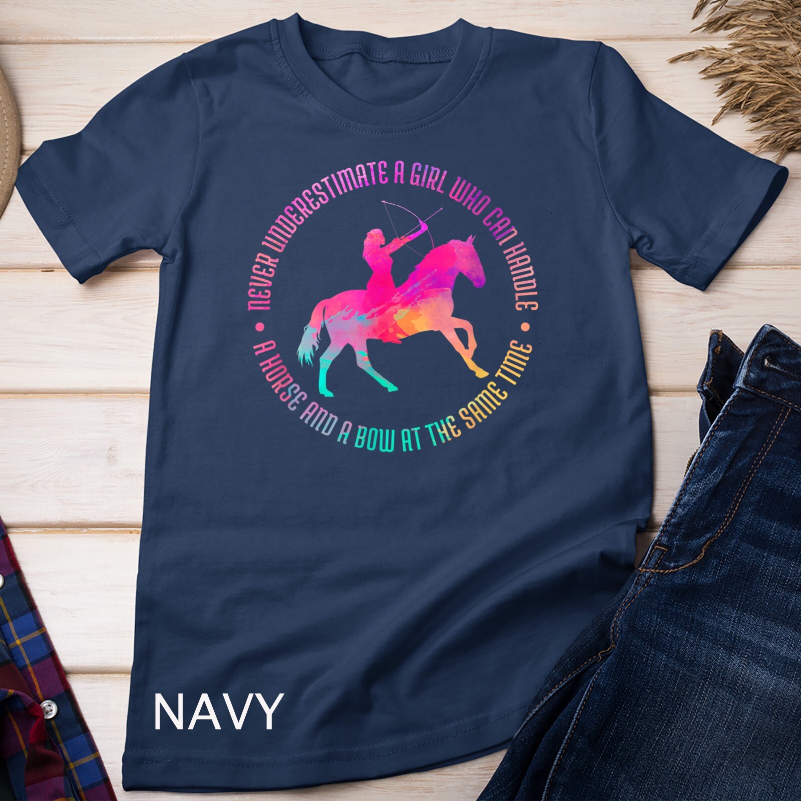 A Girl Who Can Handle A Horse And A Bow – Mounted Archery Unisex T-shirt