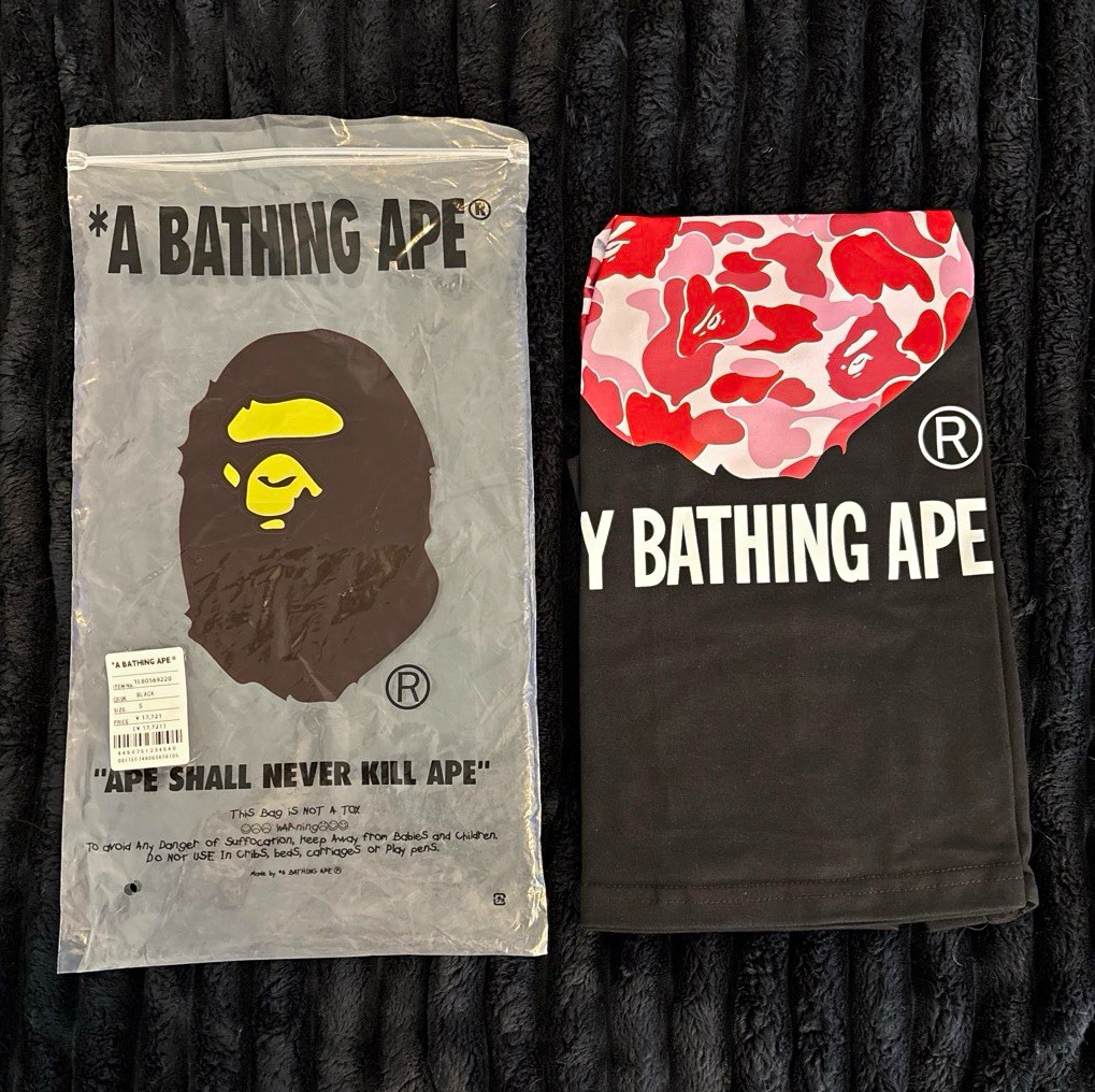 A Bathing Ape BAPE Camo Ape Head Logo Graphic Tee Men’s S