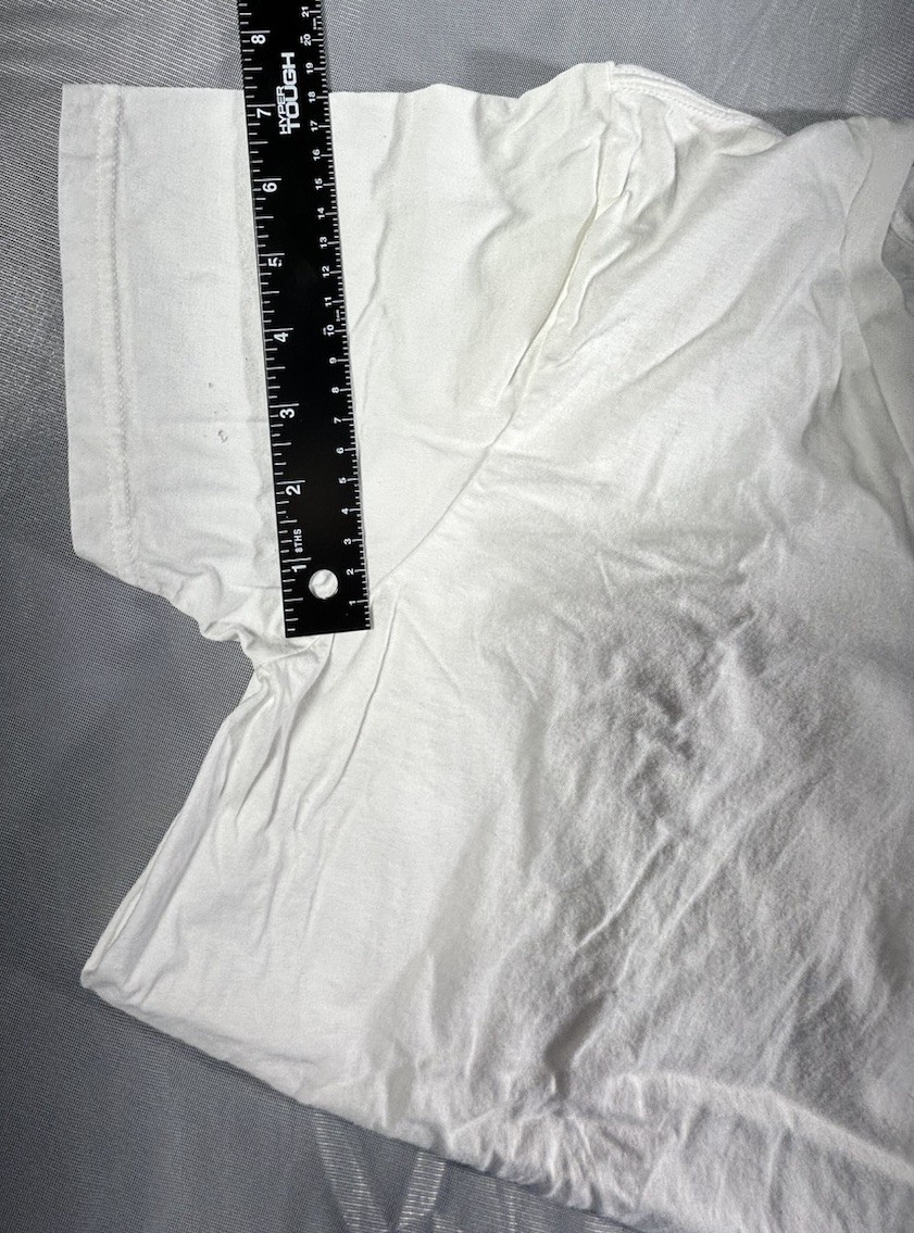 Good fellow White V Neck Size Medium Shirt