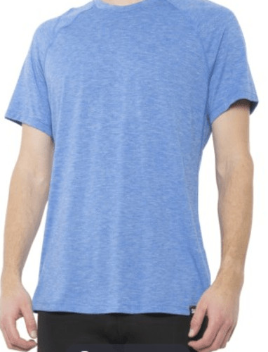 SAXX Mens Racer Blue Heather Underwear UPF 25 Aerator Wicking SS T-Shirt NWT S
