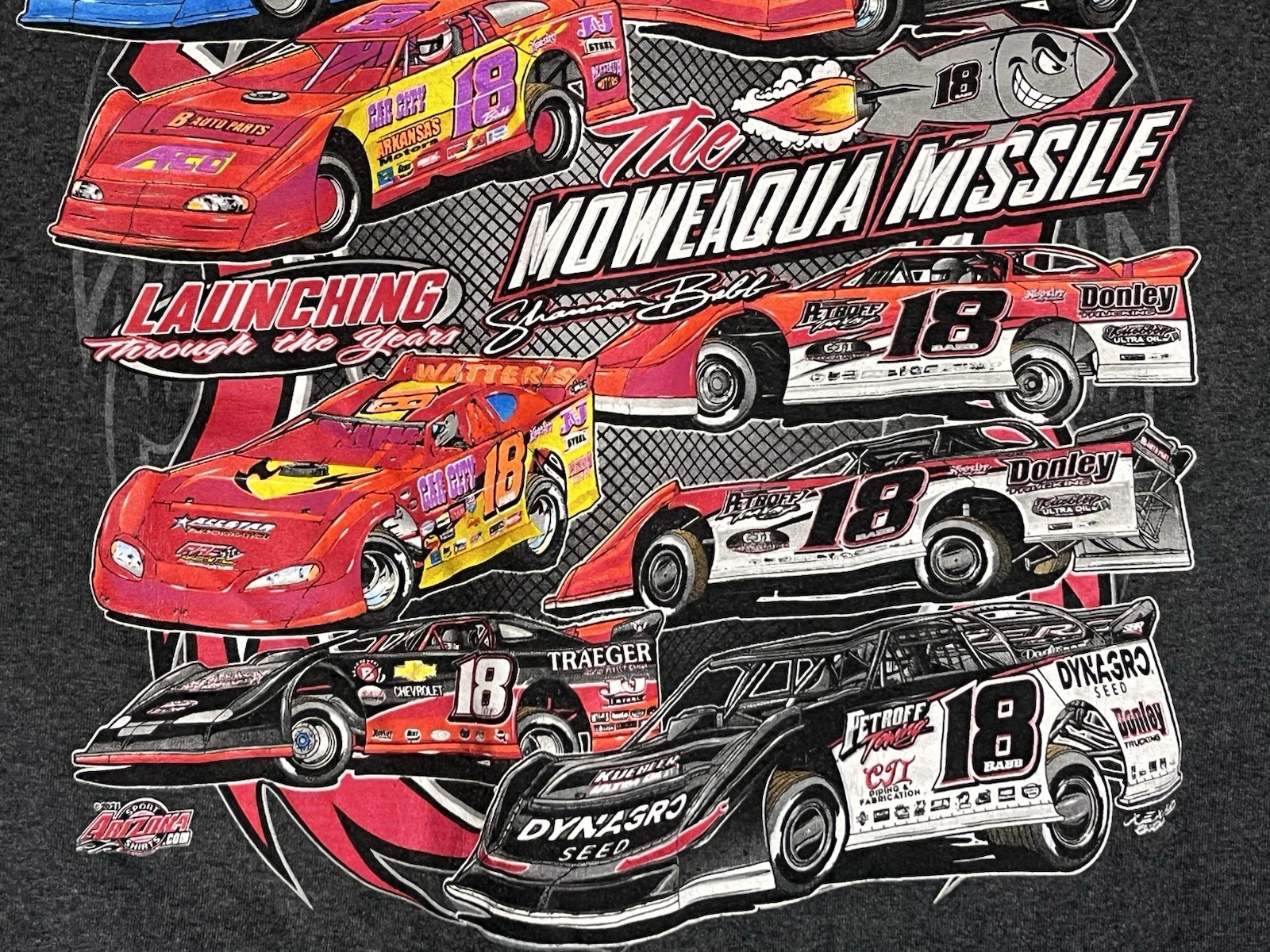Shannon Babb #18 Mowequa Missile “Through The Years” 2021 Vintage T Shirt Size L