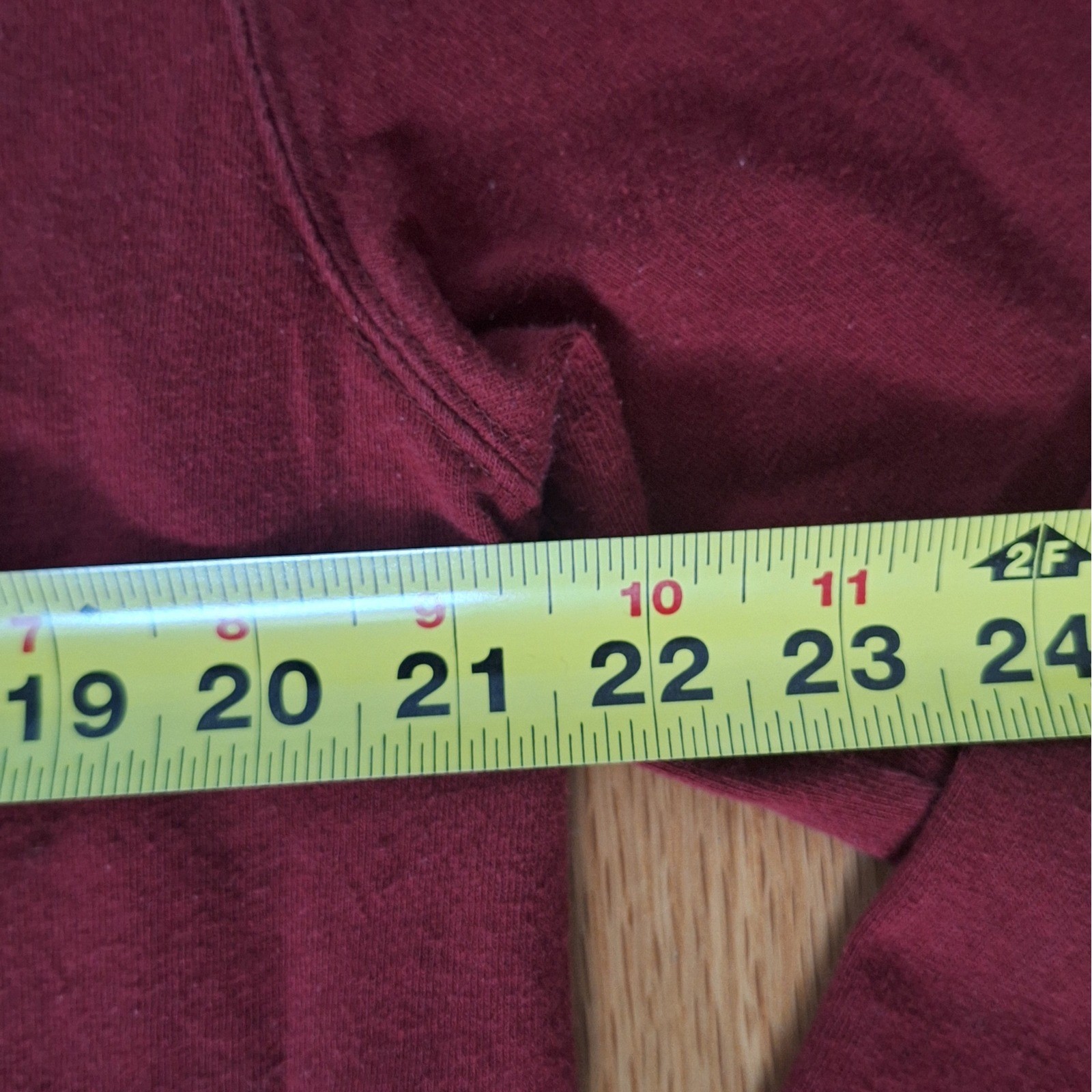 Carhartt Mens Long Sleeve Pocket T-Shirt Maroon Burgundy Original Fit Size M