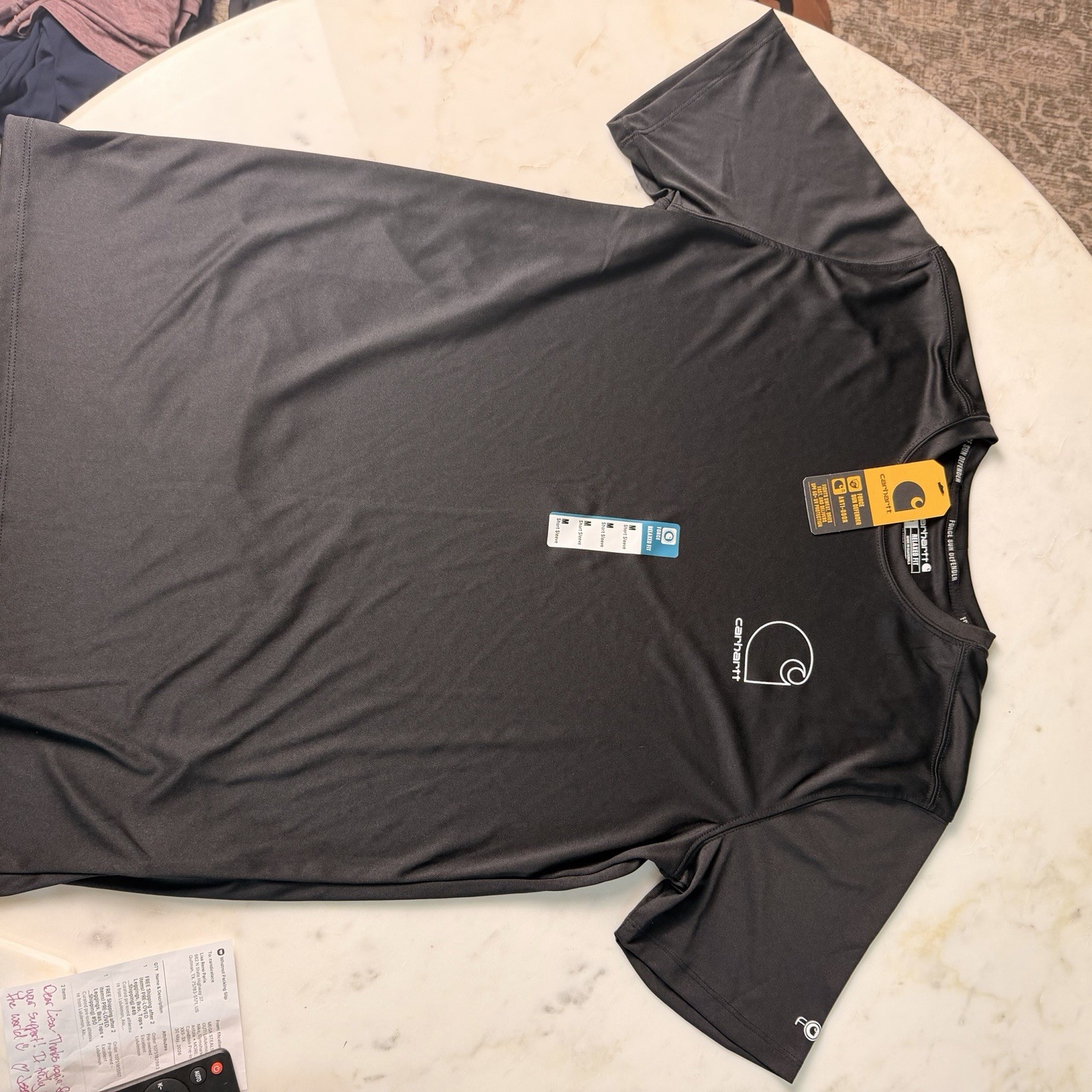 Carhartt Relaxed Fit T-shirt Men’s Medium Force Sun Defender Anti-Odor Black