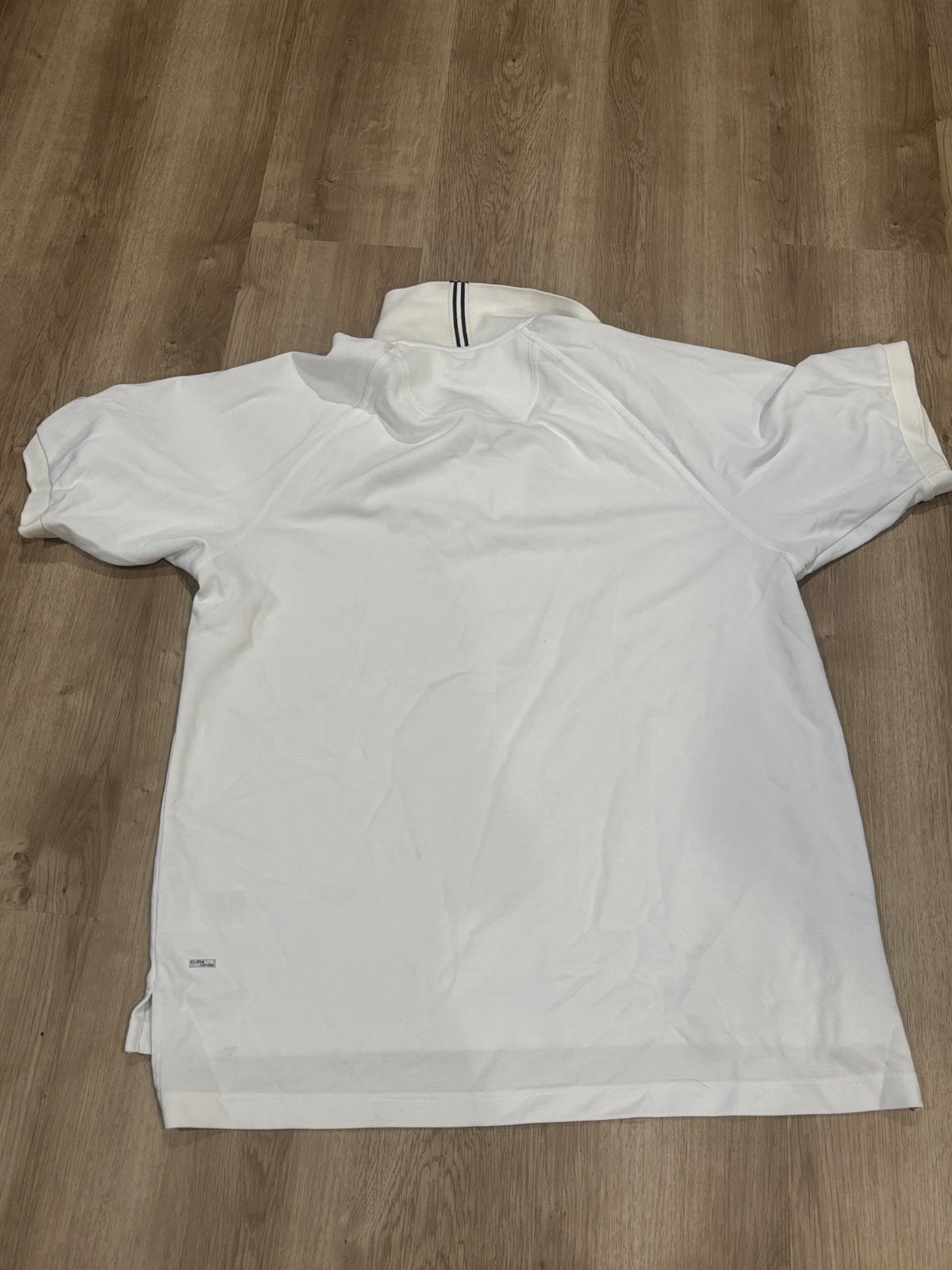 Adidas Climalite Golf Polo Shirt Mens Medium White Short Sleeve Sz M Collared