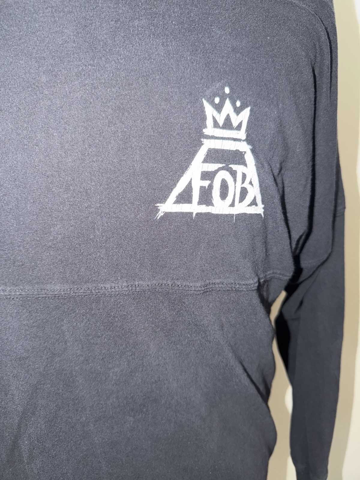 Fall Out Boy FOB This Is Ur Culture J.America Long Sleeve Black T-Shirt Size S/M