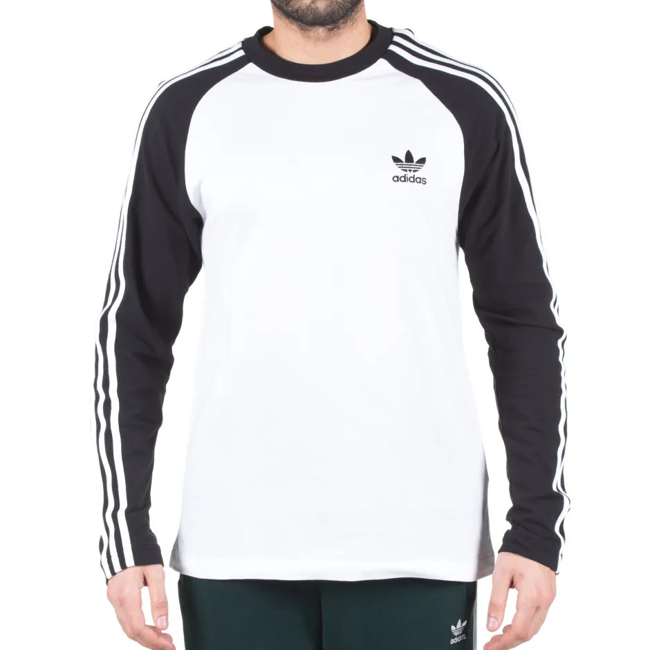 adidas Men’s Long Sleeve 3-Stripes T-Shirt Csual Tee – CW1228
