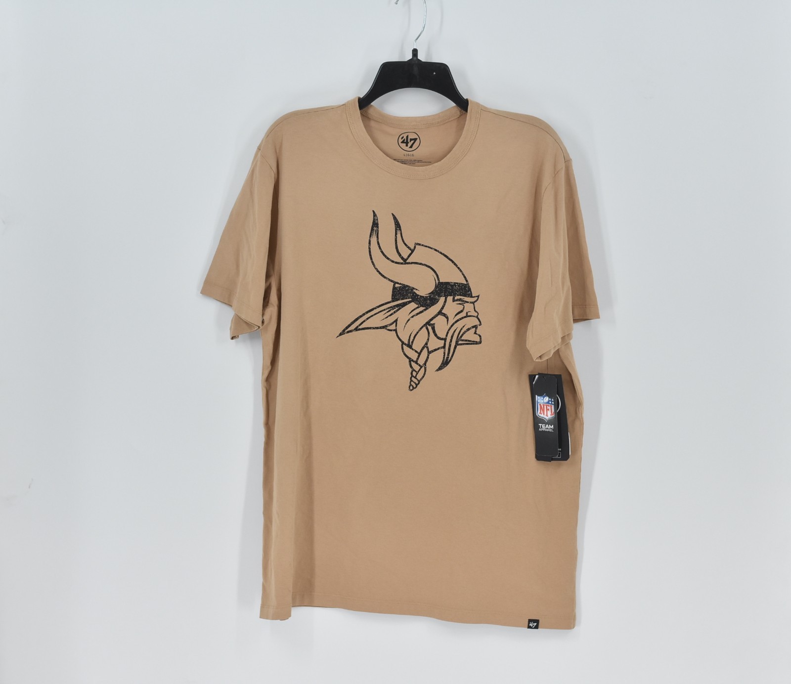 Men’s ’47 Minnesota Vikings Imprint T-Shirt in Dusted Khaki Size Large