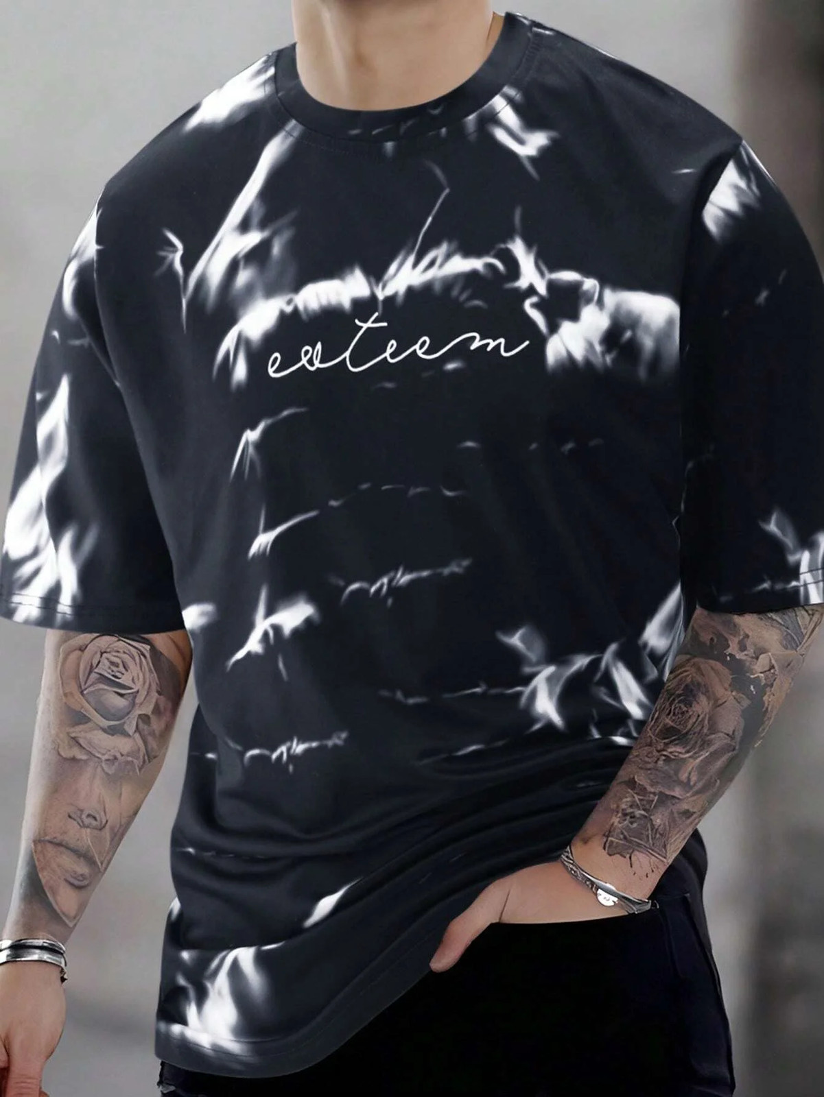 3d printing summer new men’s casual simple short-sleeved T-shirt polyester fiber