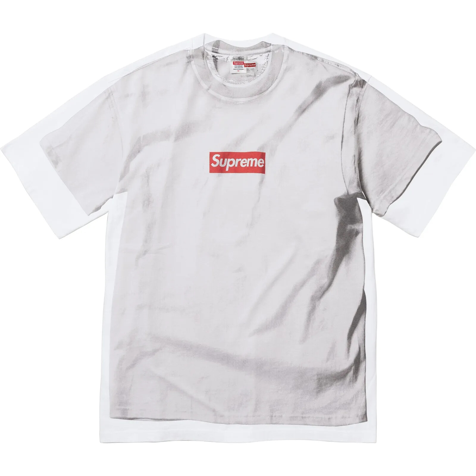 Supreme x MM6 Maison Margiela Box Logo Tee White (SS24KN49) Unisex