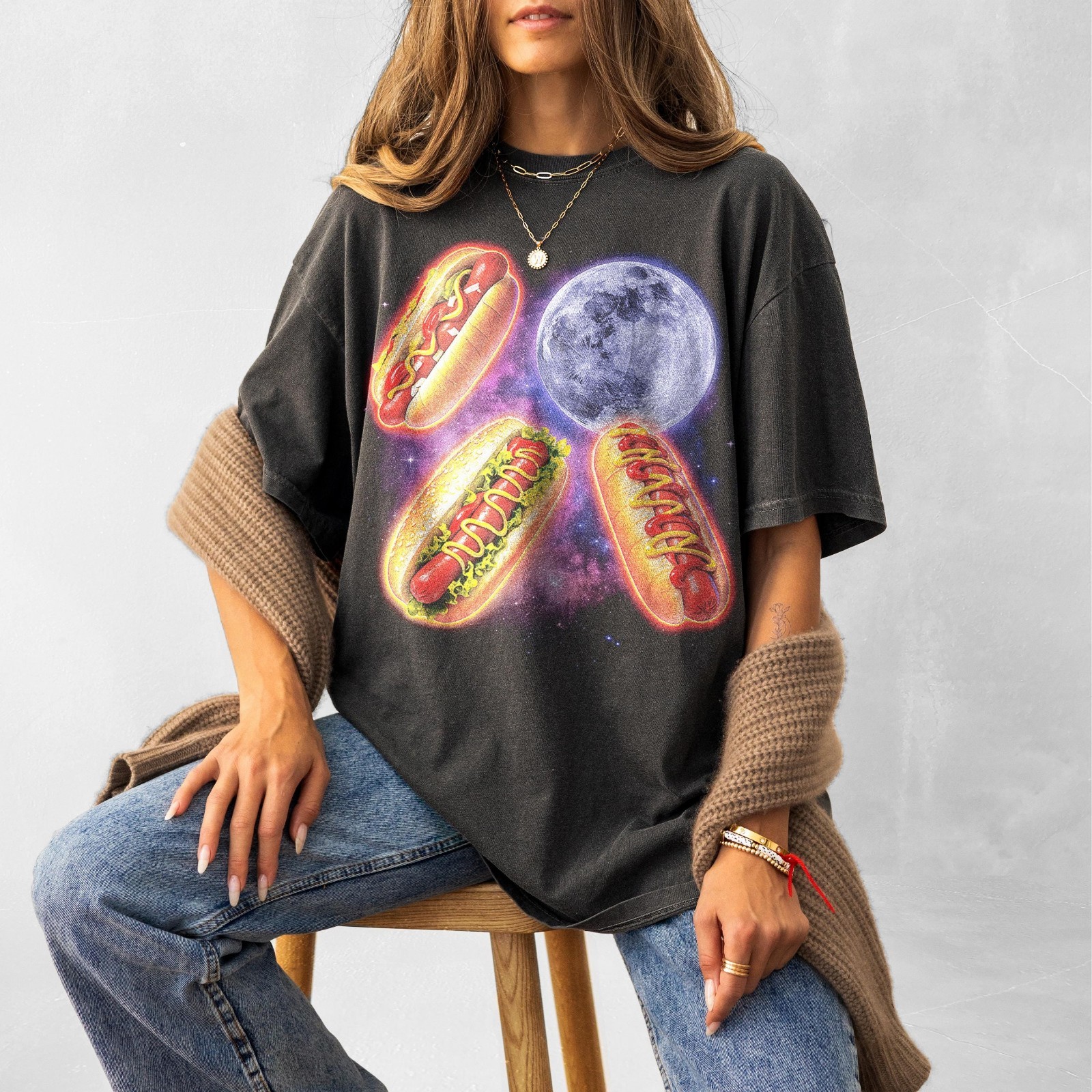 Vintage Hot Dog Field Guide Americana Foodie 2D T Shirt Unisex Gift Tee