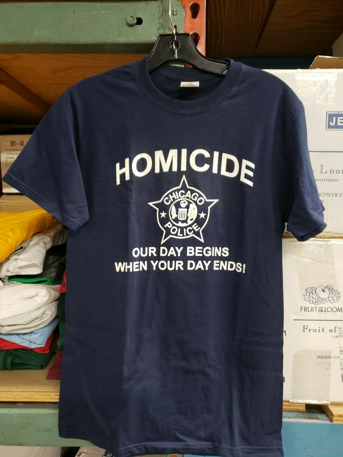 CHICAGO POLICE HOMICIDE T-SHIRT M,L,XL,XXL,XXXL