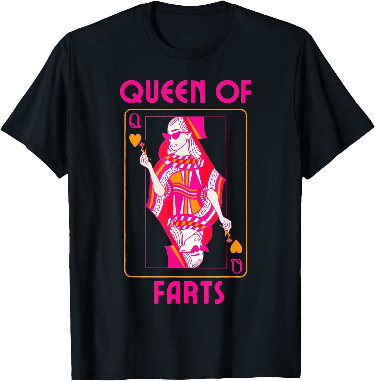 Queen of Farts Embarrassing Joke Adult Humor T-Shirt, Unisex Tee