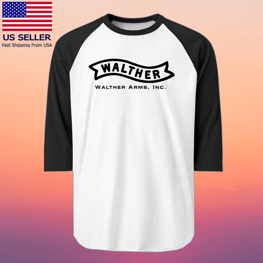 Walter Arms Firearms Men’s Raglan Black Size S to 2XL