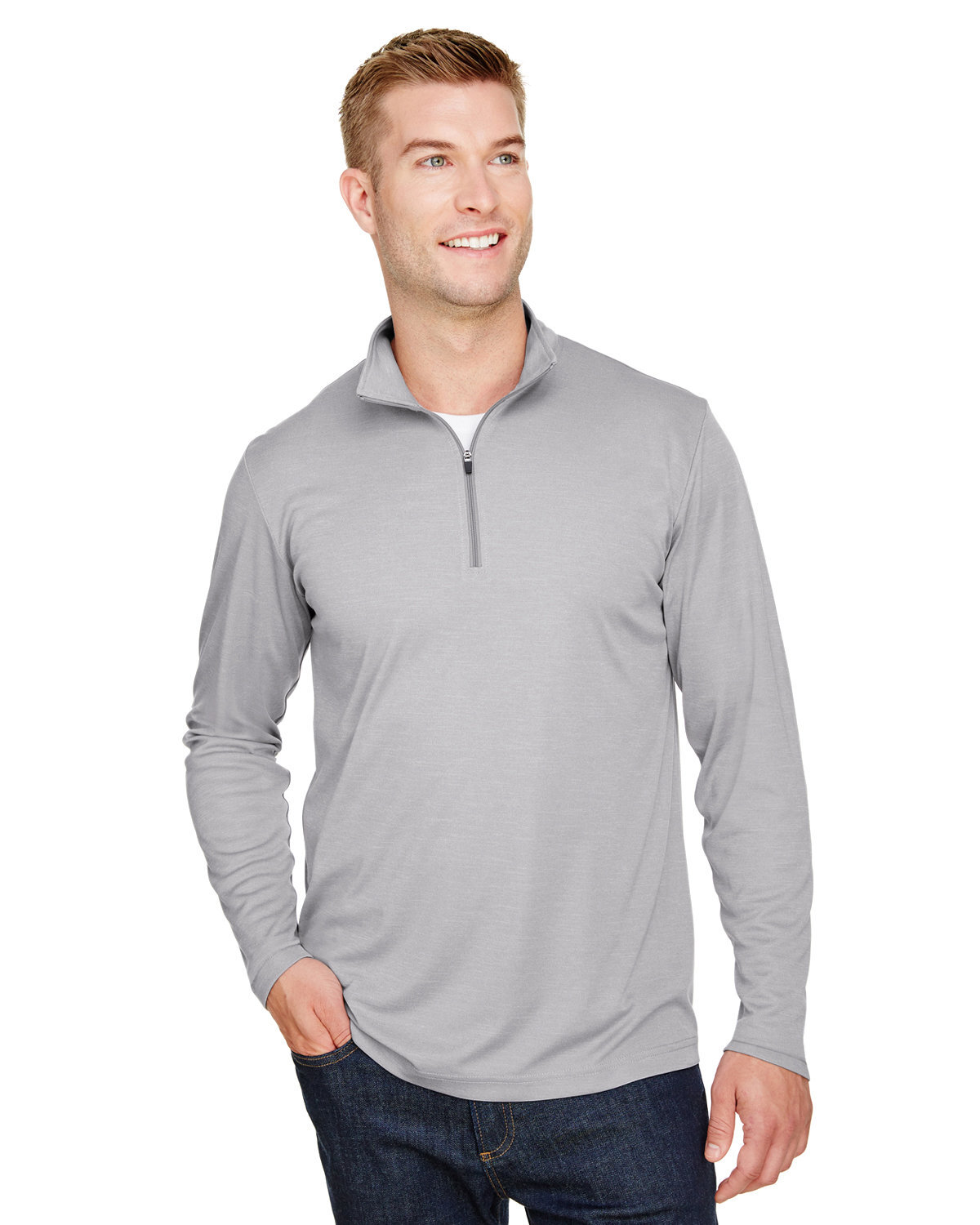 Team 365 TT31H Men’s Zone Sonic Heather Performance Quarter-Zip