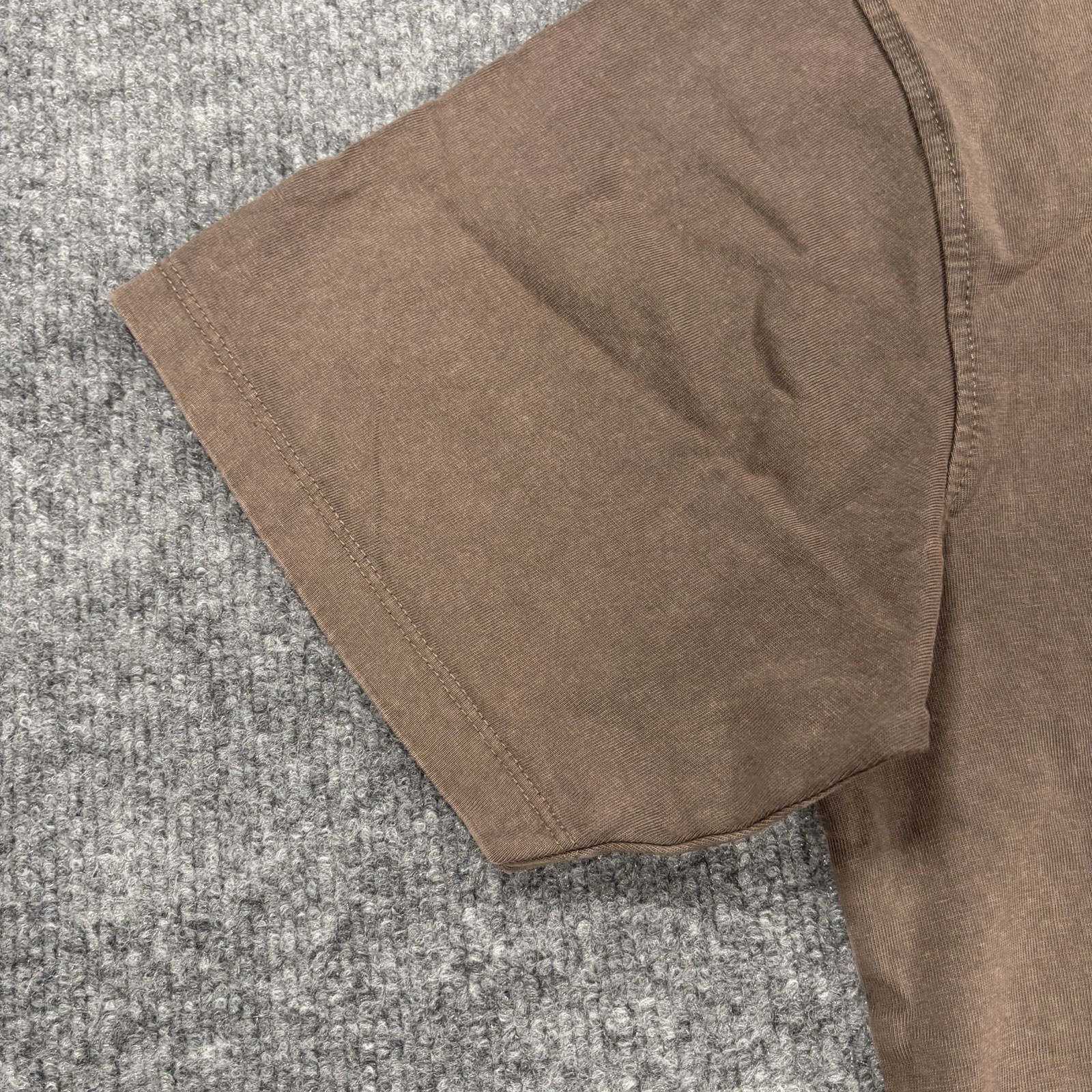 NWT Reserved Supply Mens M Taupe Chocolate Brown Heavyweight Oversized Fit Tee
