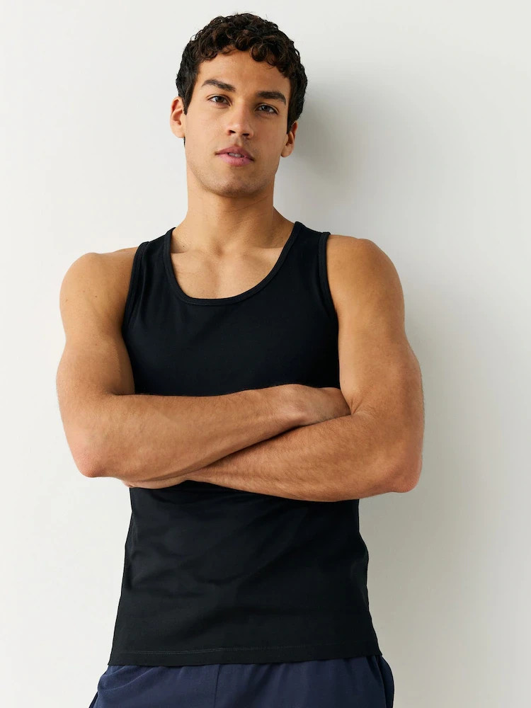 12Pack 6 &3 MENS VESTS 100% COTTON TANK SUMMER TRAINING GYM TOPS PLAIN S-5XL Lot
