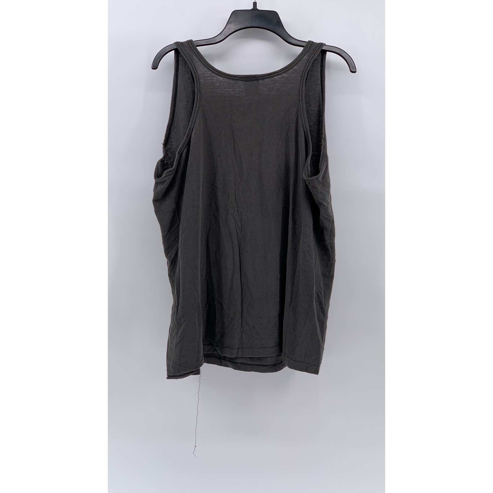 SEASONS Men’s Gray Distressed Cape Cod Logo Scoop-Neck Pullover Tank SZ M