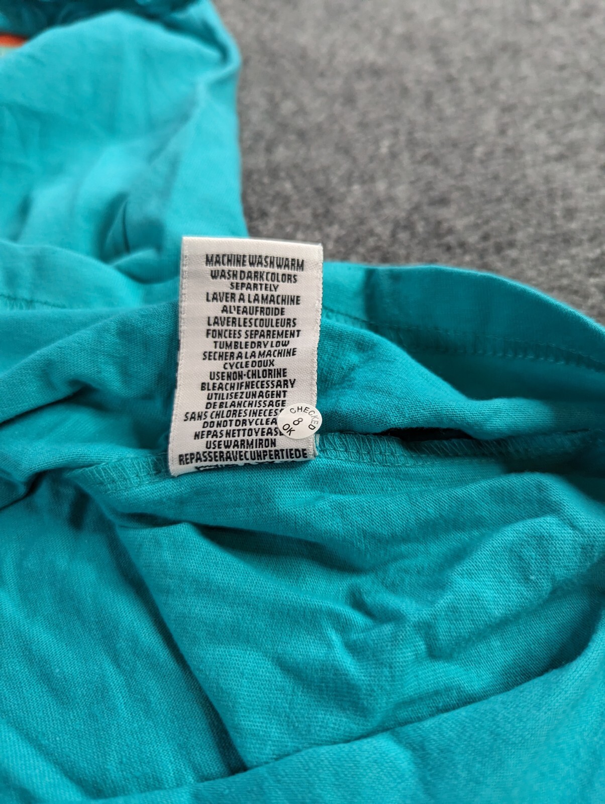 Born Fly T-shirt Mens Small Teal Anytown USA NWT