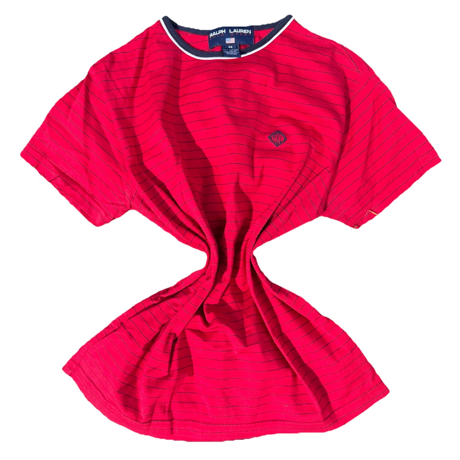 Vintage Polo Sport Shirt Womens Large Ralph Lauren Contrasting Trim Preppy 90s M