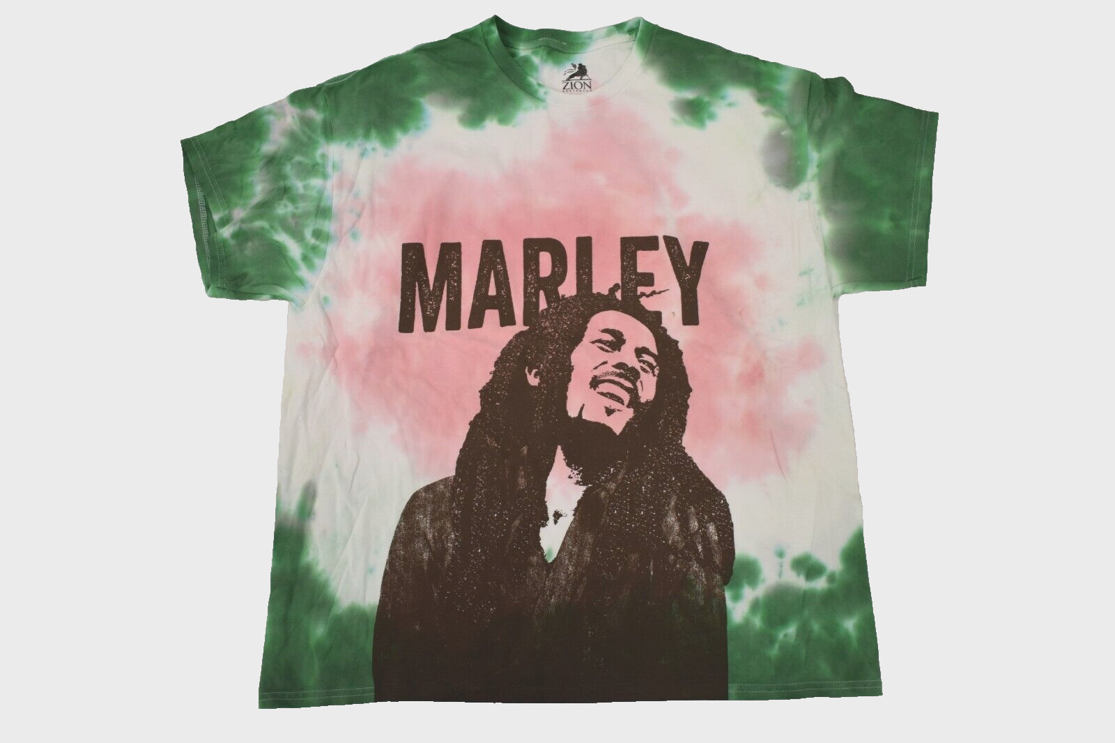Zion Rootswear Mens Bob Marley Tie Dye Raggae Music Shirt New XS-3XL