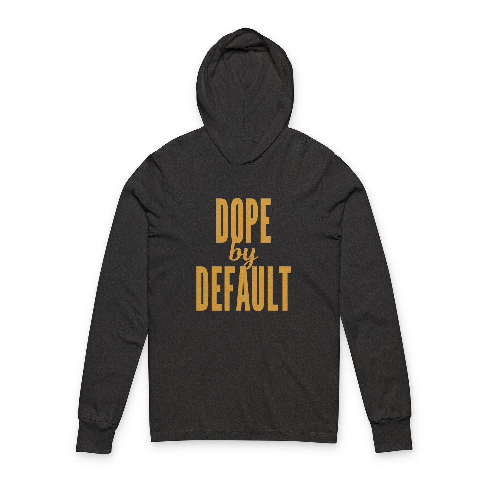 Dope by Default Hoodie Tee | Graphic Hooded Long Sleeve