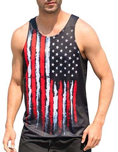 American Patriotic 3D Tank Top Mens Womens Unisex
