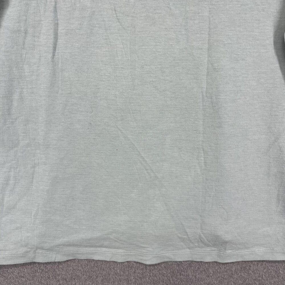 Frame Shirt Mens Medium Ice Blue Long Sleeve Quilted Back Crewneck LMTS0201