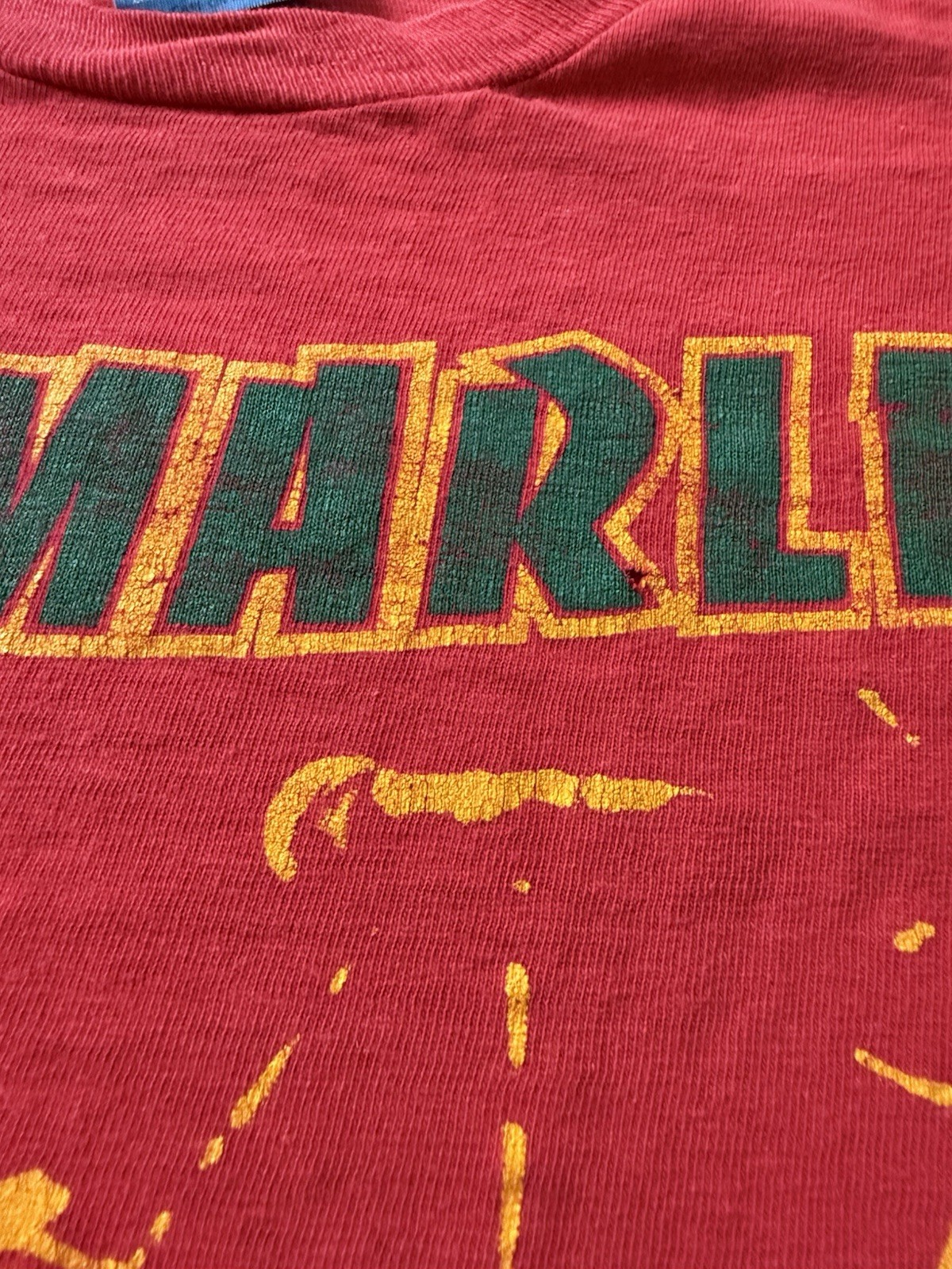 VTG 1980s Bob Marley Single Stitch Red T-shirt Size M (Fits XS/S) Screen Stars