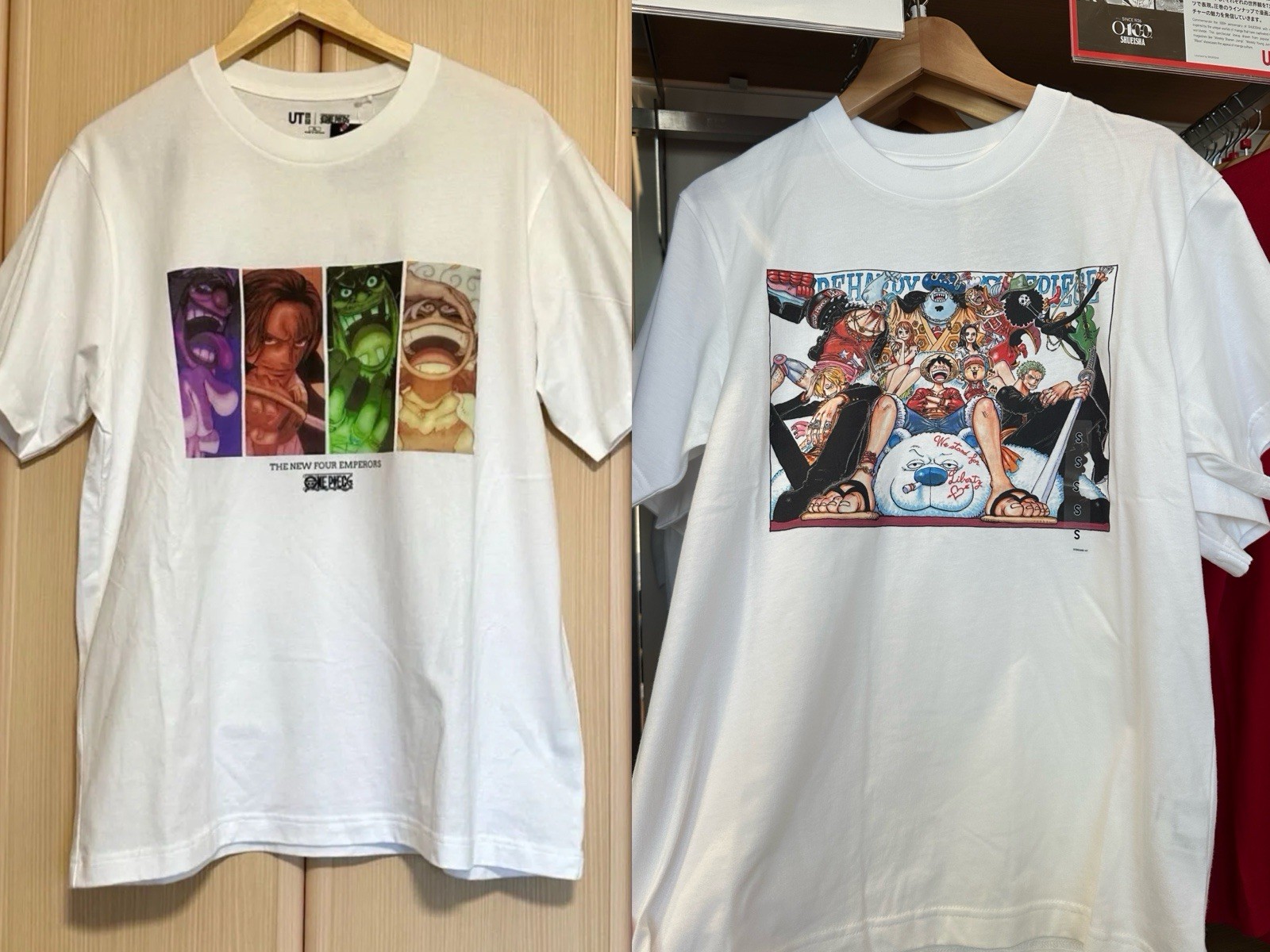 UNIQLO One Piece T-shirts Japan XL Size NWT 2025 & 2026 Unisex Set of 2