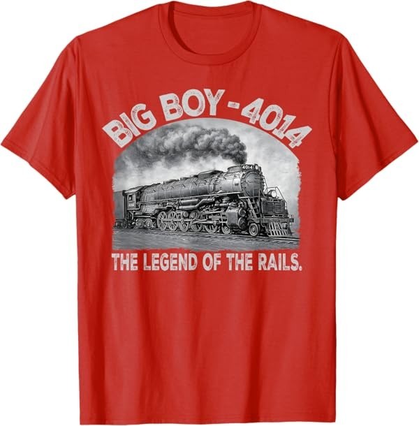 Big Boy 4014 Steam Engine Locomotive Train Vintage Railroad T-Shirt