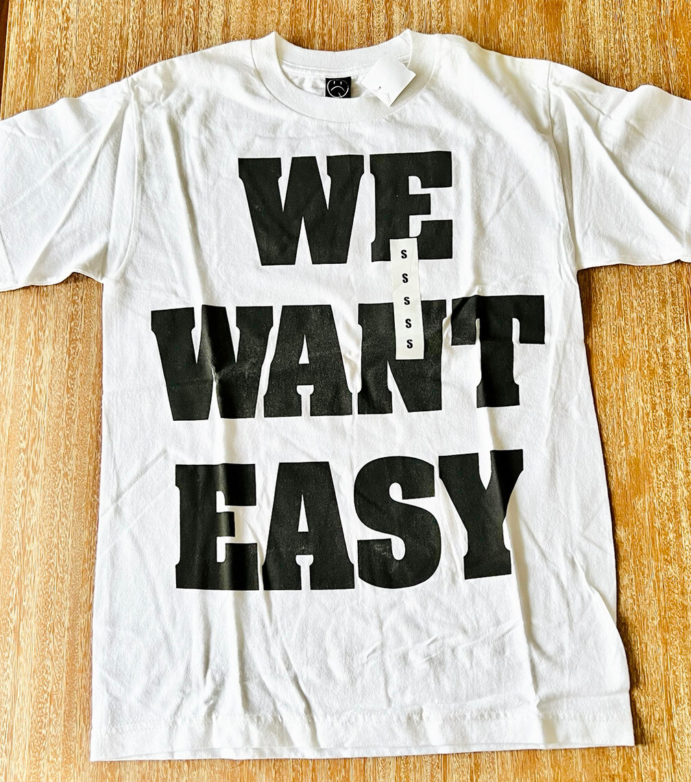 NEW Rogue Status T-shirt Tee Shirt S Small White RS We Want Easy Co DS Vintage