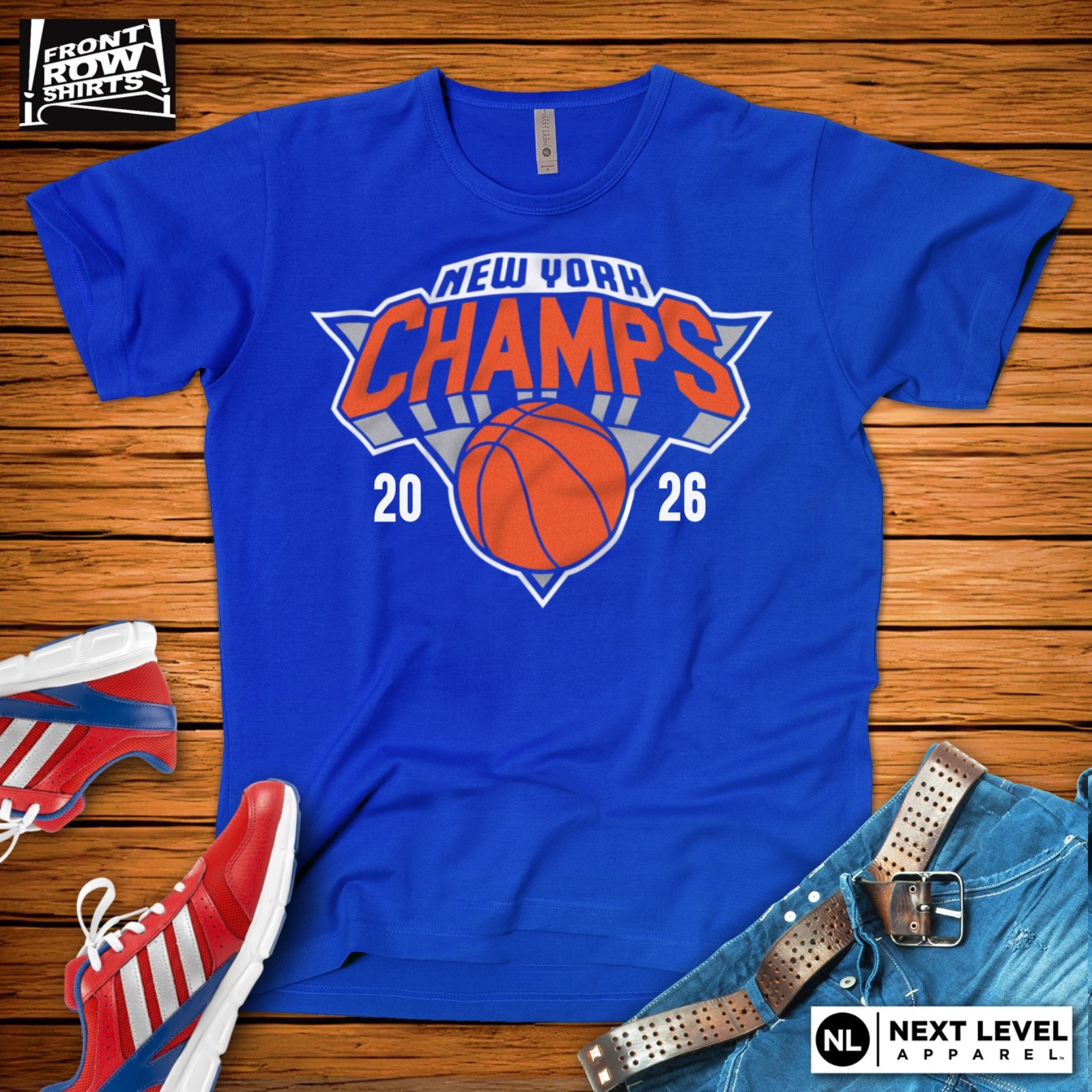 NEW YORK BASKETBALL 2026 CHAMPIONSHIP “CHAMPS” T-SHIRT