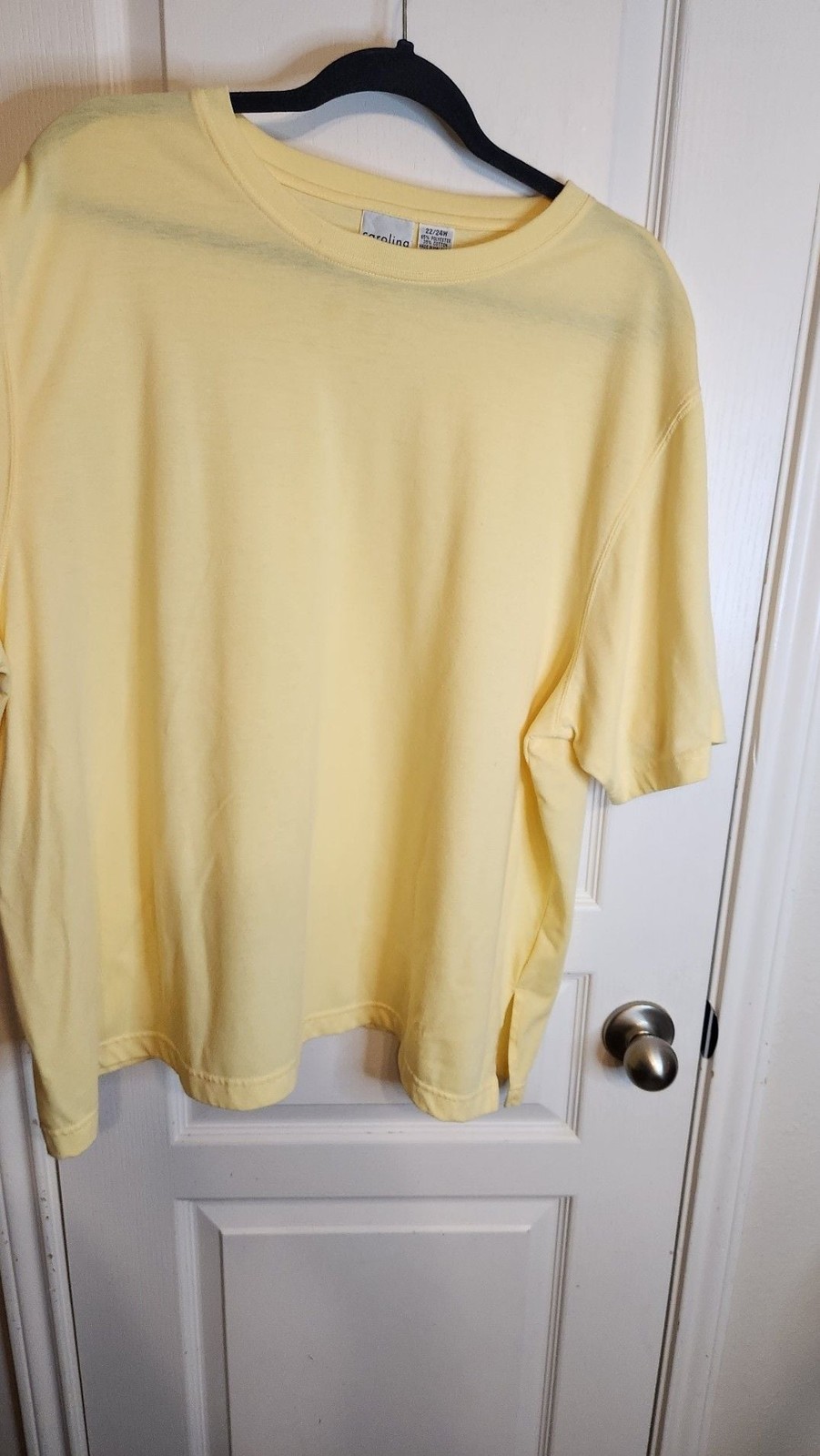 Carolina Colours Plus Short Sleeve Crew Neck T-Shirt in Yellow