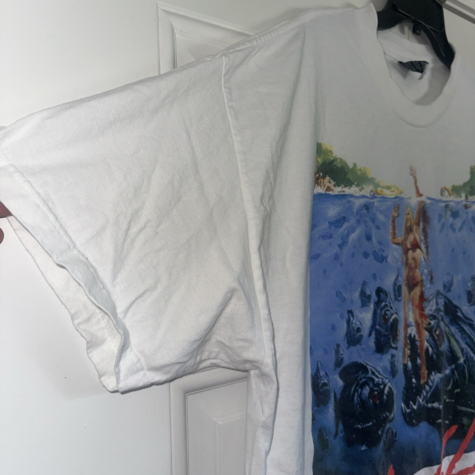 VINTAGE Y2K ROGUE STATUS Piranha Preying For Women AWOL GRUNGE T SHIRT 2XL EUC