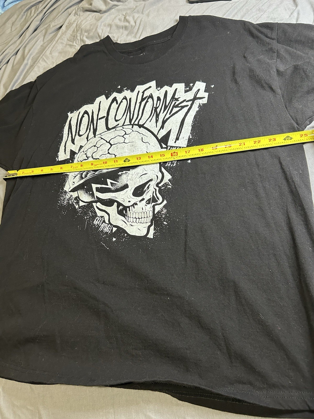 Non-conformist CXXII Apparel 2XL Xxl Black T Shirt Jesus Tee Romans 12:2 Skull