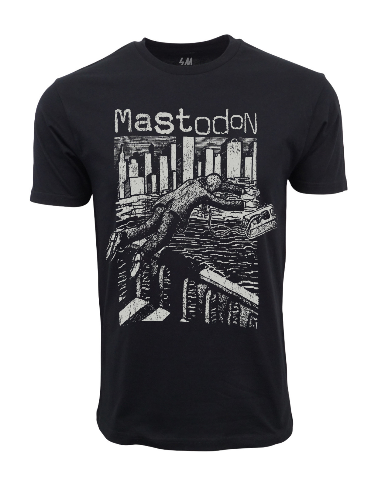 Y2K MASTODON ‘THE JUMPER’ GRAPHIC BLACK T-SHIRT