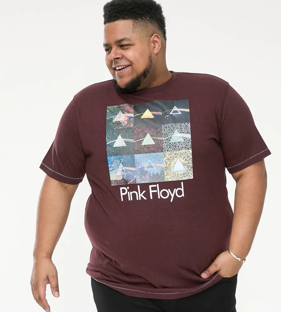 D555 Duke Big Mens Pink Floyd Printed T-Shirt Licensed Product 2XL-6XL (601621)