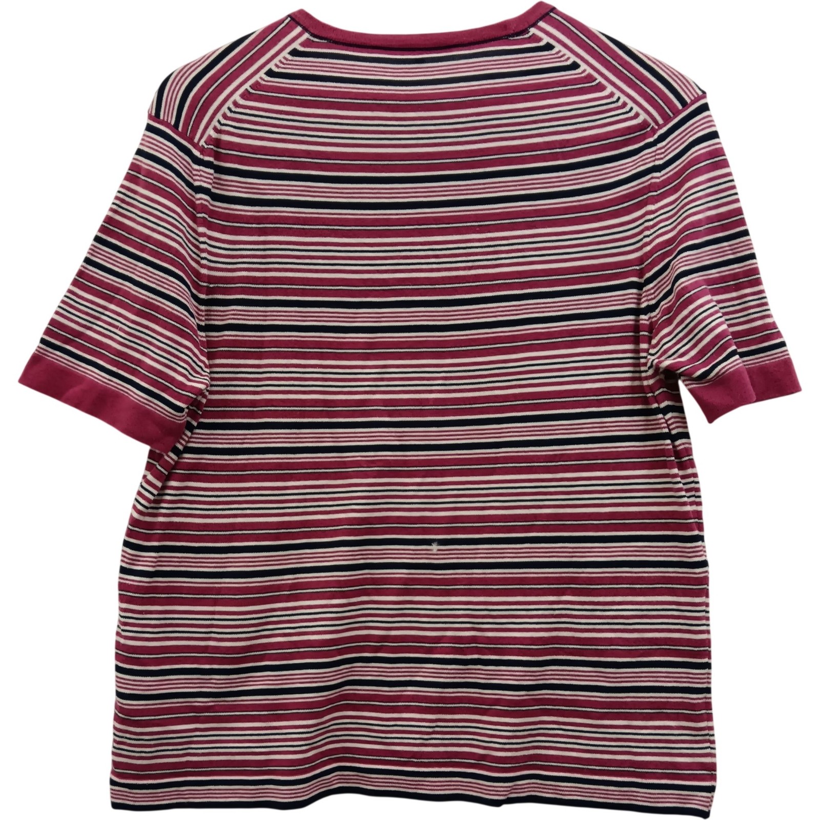 Jaeger Striped T-Shirt Men’s Large Multicoloured Cotton Blend Preloved