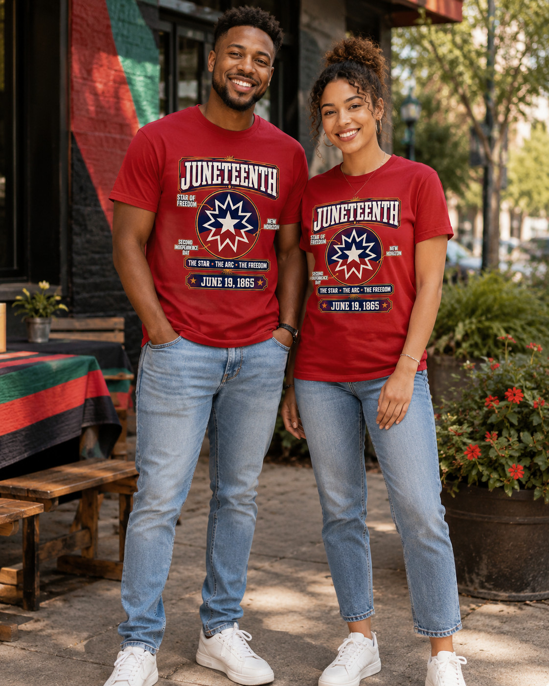 Juneteenth Flag Red White Blue Meaning Black History Freedom T-Shirt