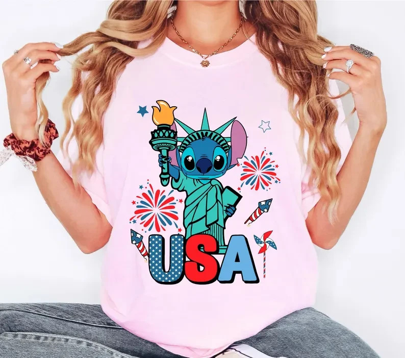 Stitch USA Shirt, Stitch 4th Of July Shirt