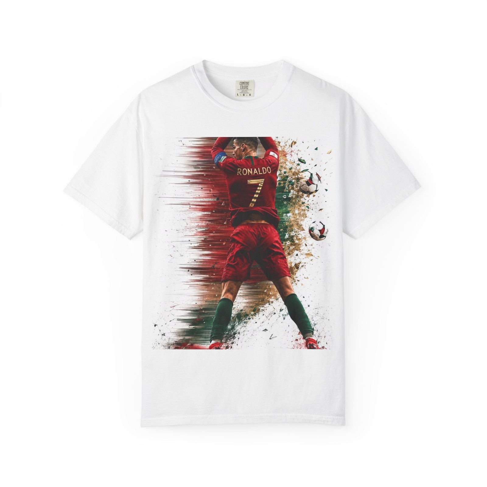 Cristiano Ronaldo Portugal Soccer Player T-Shirt | #7 Jersey Art