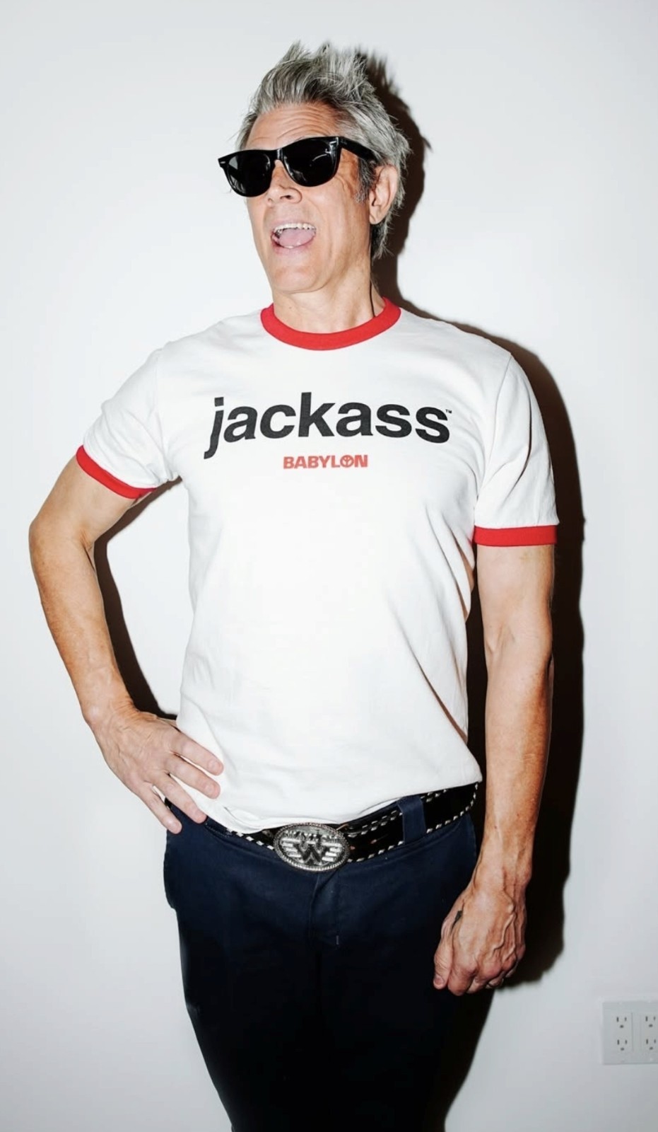 Babylon x Jackass Knoxville Ringer Tee | Size LARGE | 25th Anniversary T-shirt