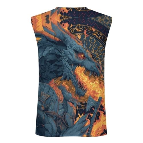 Warrior Graphic Vacation 3D Tank Top