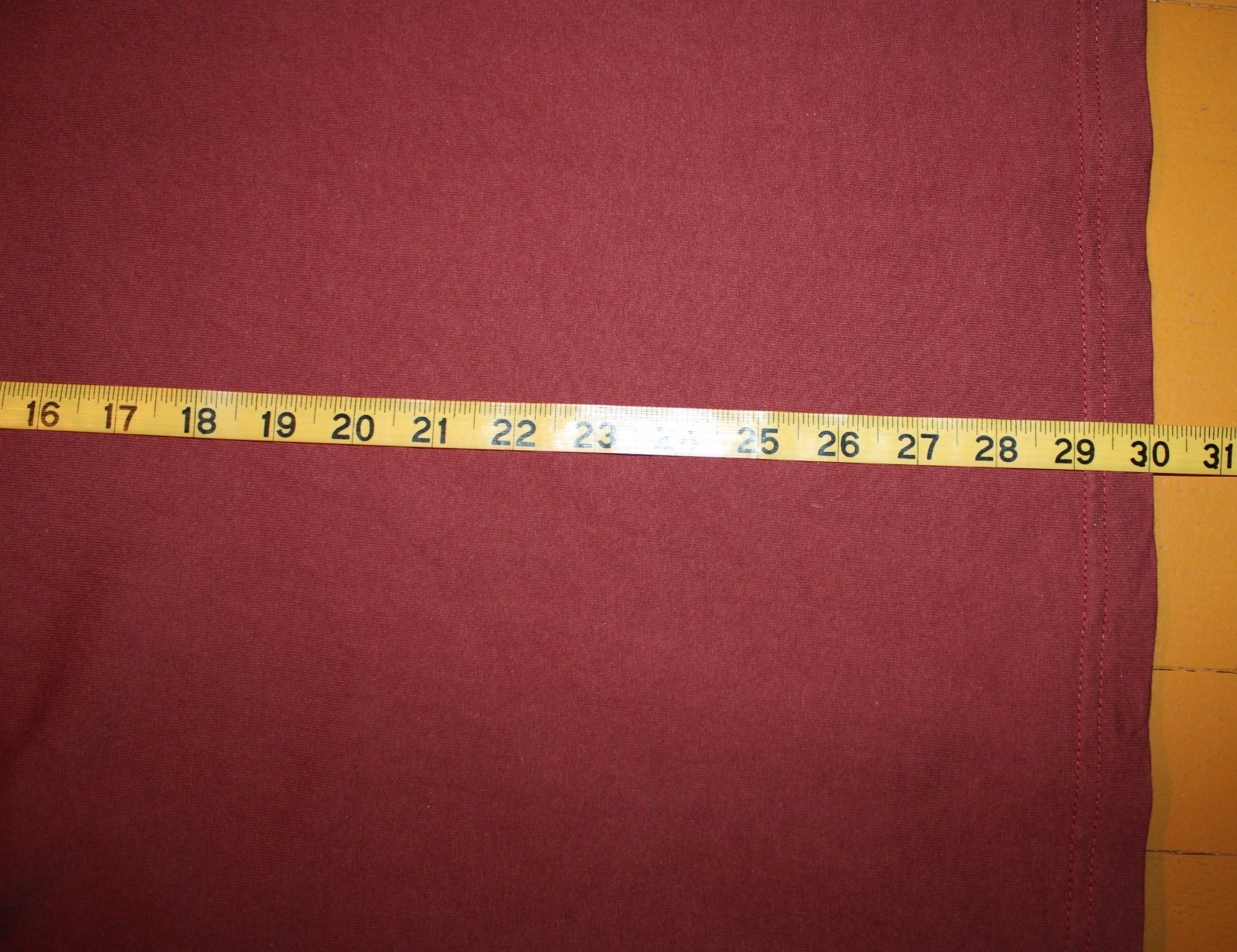 Mens Dickies 2 XL 100% Cotton Burgundy Henley T Shirt Long Sleeve With Pocket