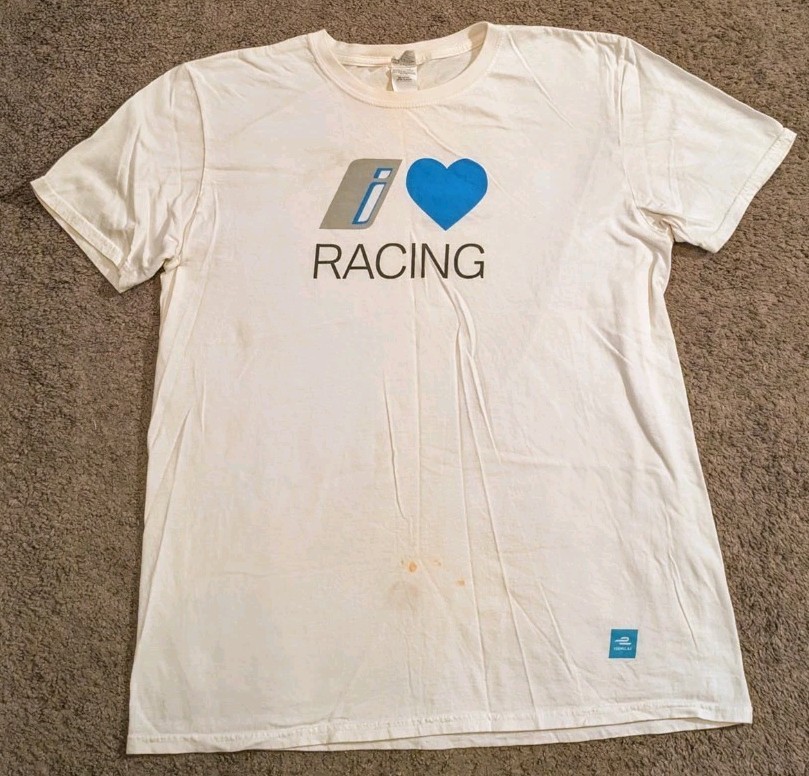 BMW Motorsport I Motorsport Formula-E White T-Shirt Men’s Large