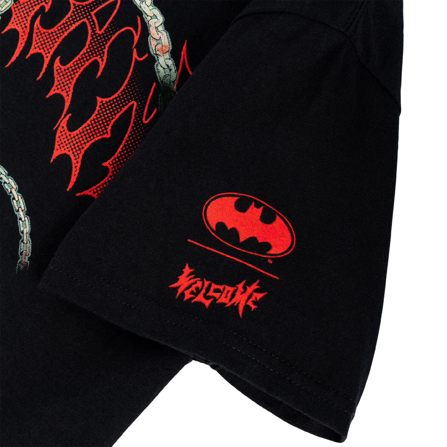 Welcome x Batman Skateboard T-Shirt Batman Who Laughs Black