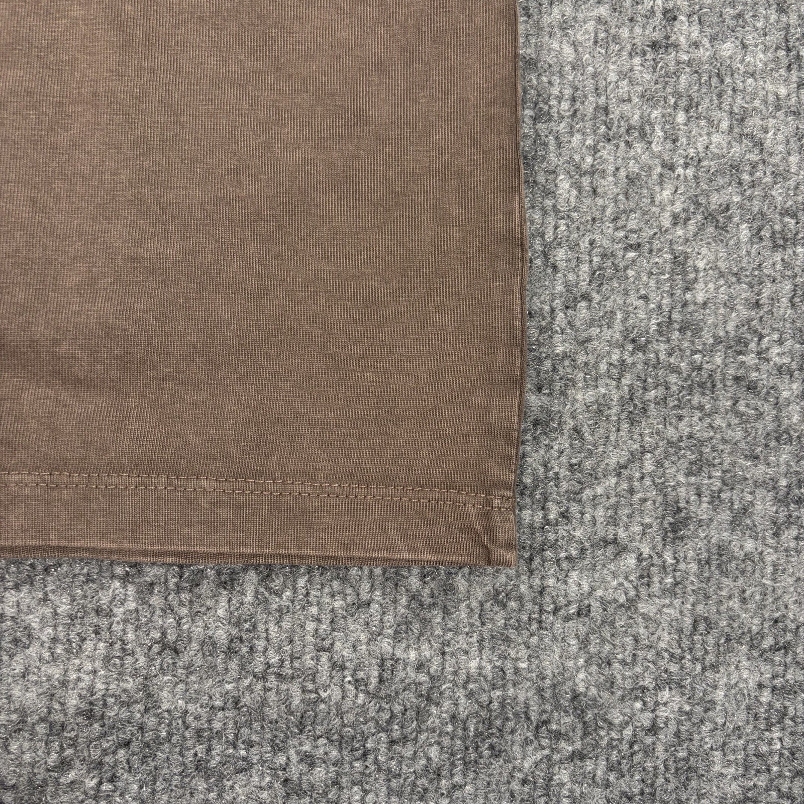 NWT Reserved Supply Mens M Taupe Chocolate Brown Heavyweight Oversized Fit Tee