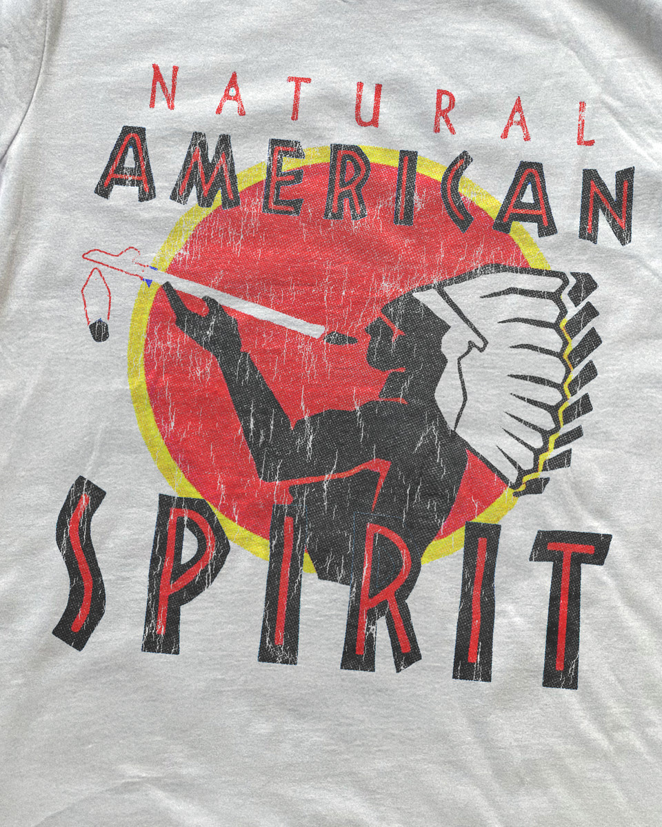 Natural American Spirit Vintage T-Shirt Retro Logo Graphic Tee