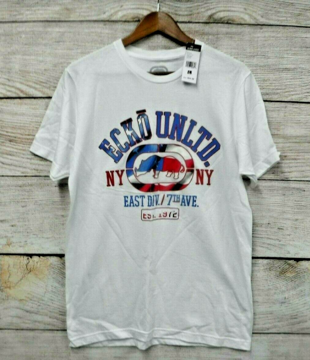 Ecko Unltd T Shirt Mens Size Large White Extra Skinny Fit (40″ Chest) Shirt New